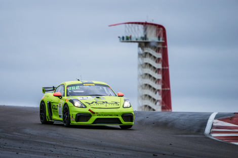 No. 77 driven by Alan Brynjolfsson and Trent Hindman took the trophy both days for the EPro-Am category in GT4.